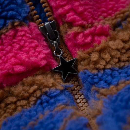 Flower Cycle Sherpa Jacket (Brown)