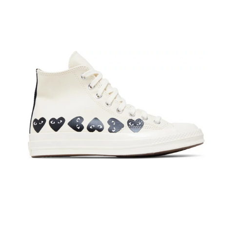 Converse Chuck Taylor x CDG PLAY Hi "Multiheart Milk" (4MX)