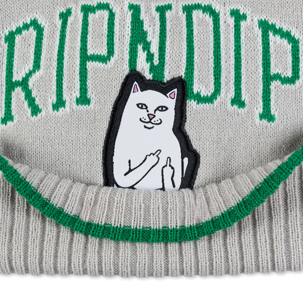 Lord Nermal Team Spirit Beanie (Green/Grey)