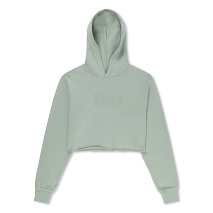Angels Cropped Hoodie