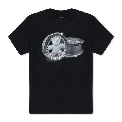 Nerm Wheels Tee (Black Vintage Wash)