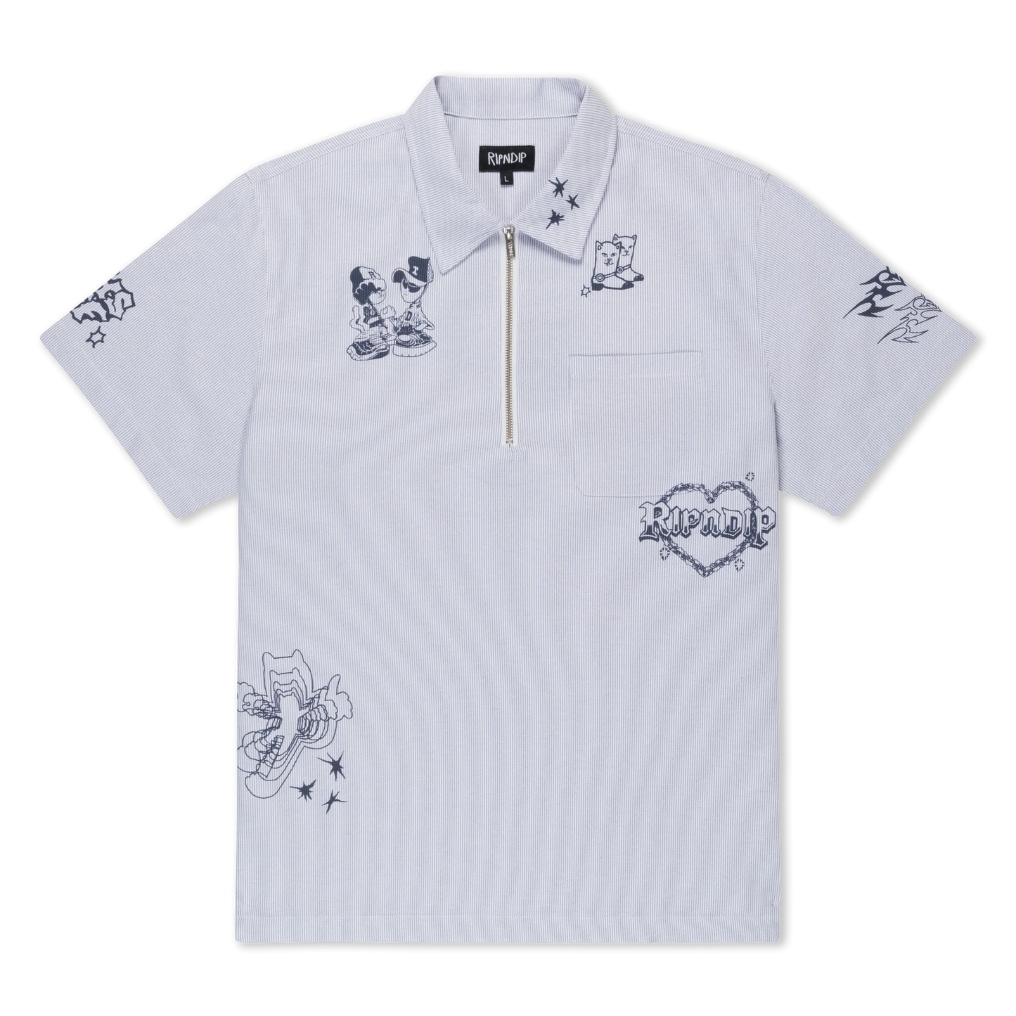Westside Quarter Zip Shirt (Navy)