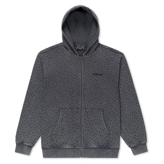 Ripngems Zip Up Hoodie (Charcoal Wash)