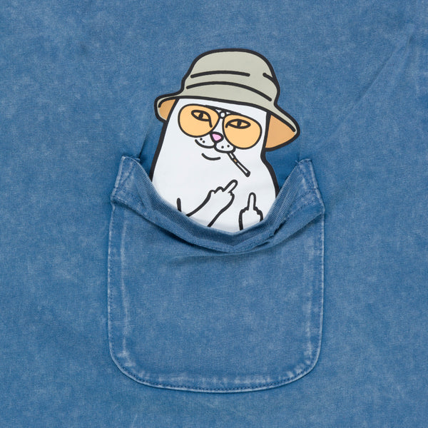 Nermal S Thompson Pocket Tee (Slate Mineral Wash)