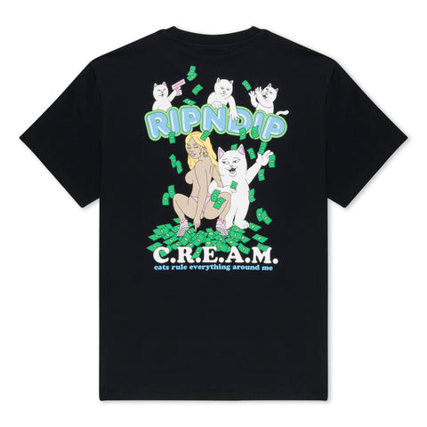 Club Cream Tee (Black)