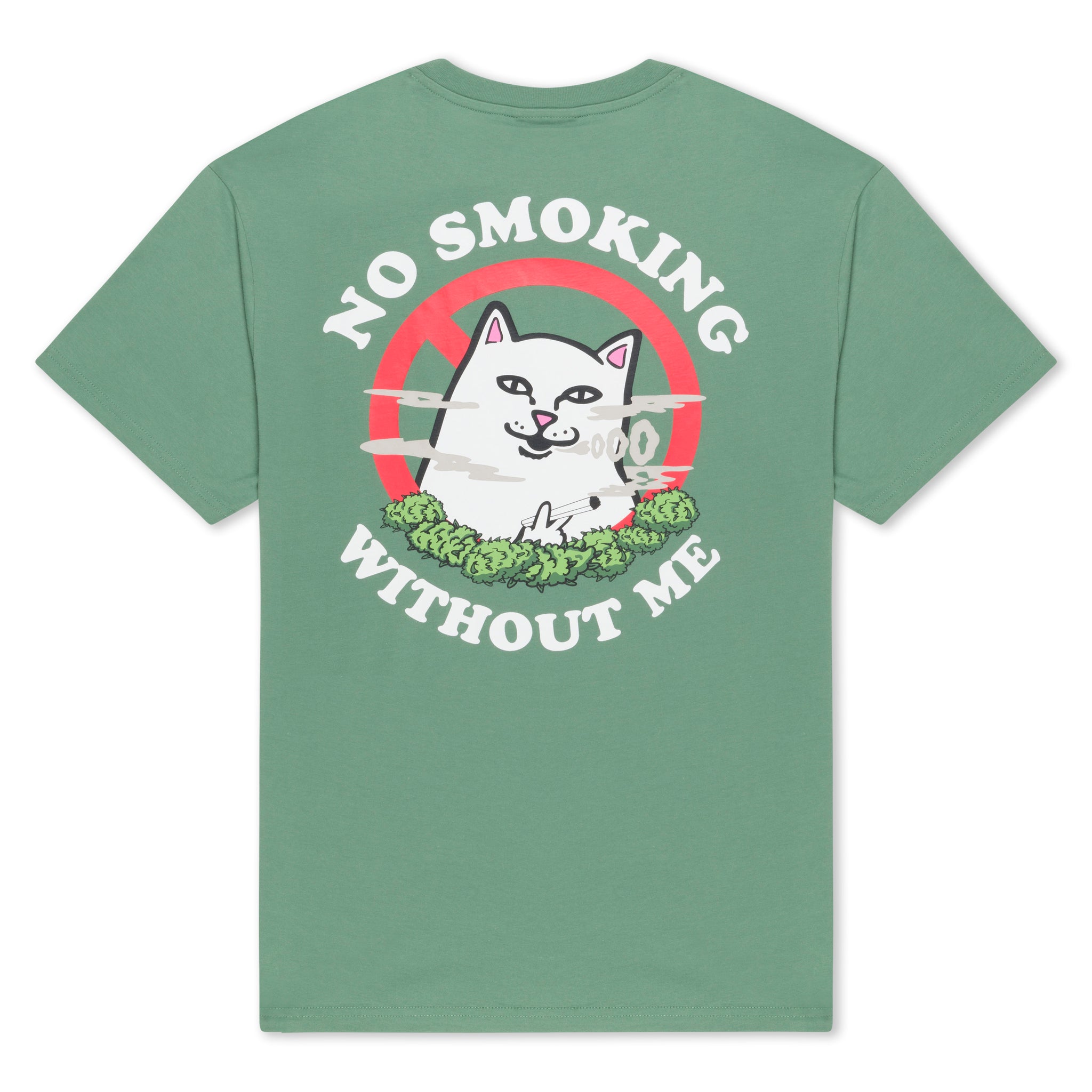 No Smoking Tee (Light Olive)