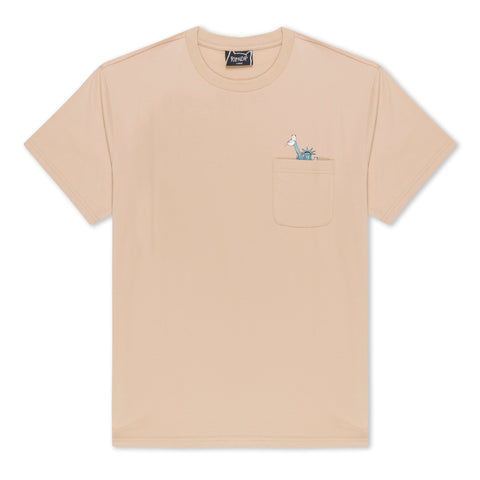 Liberty Pocket Tee (Almond)