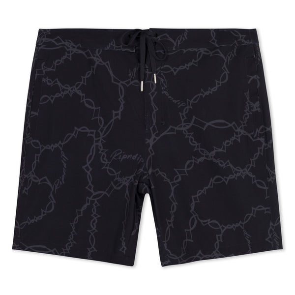 Wired Swim Shorts (Black)