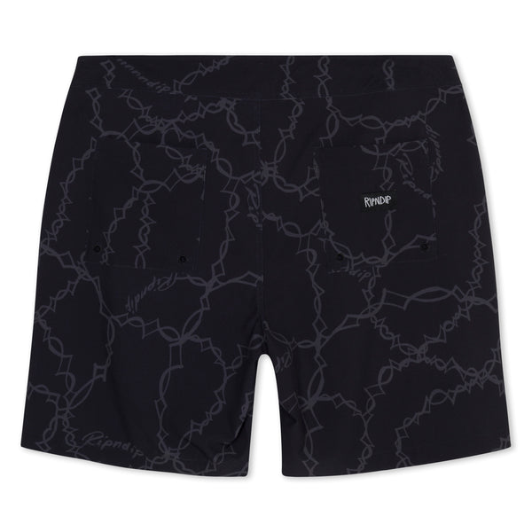 Wired Swim Shorts (Black)