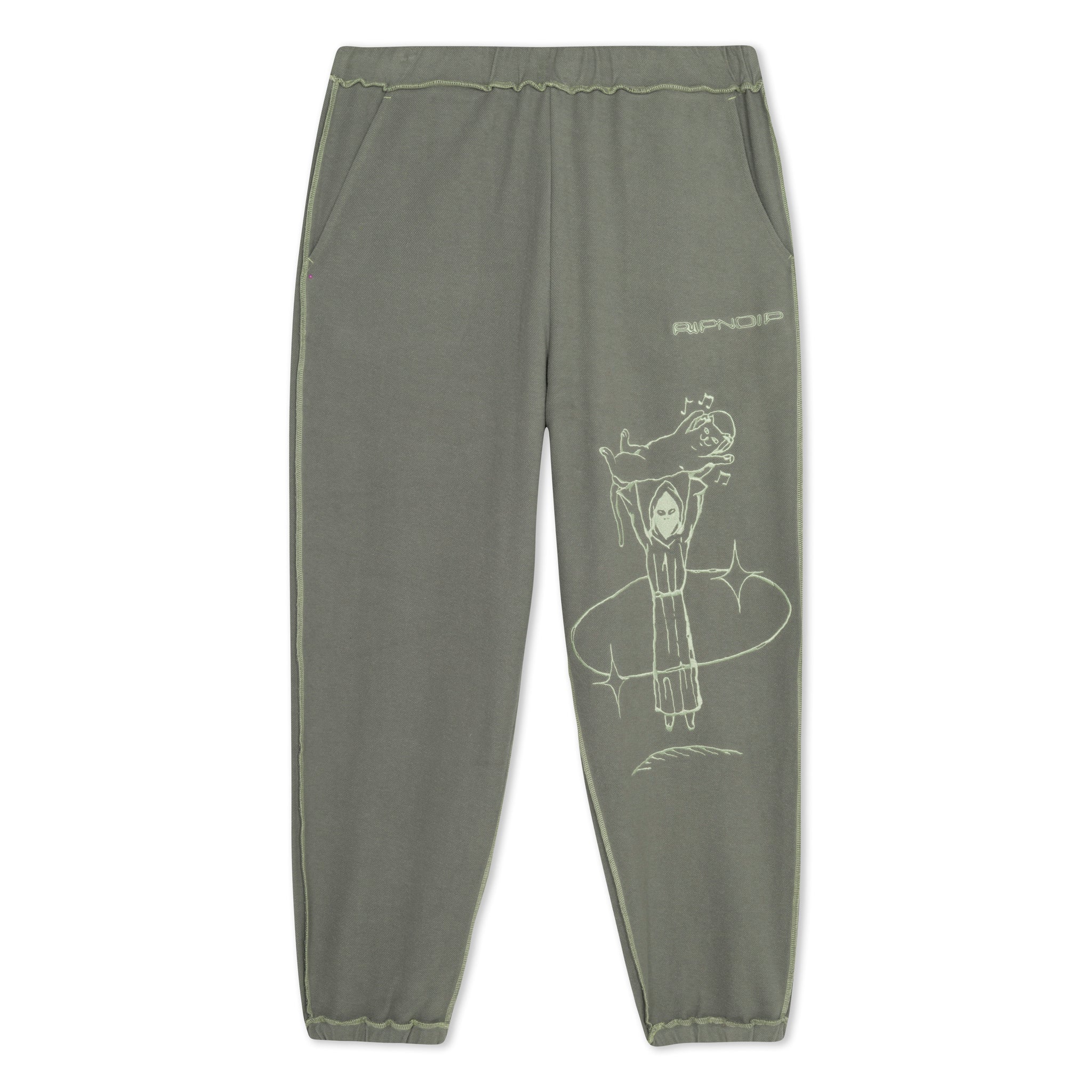 Saturn Reverse Stitch Sweatpants (Steel Grey)