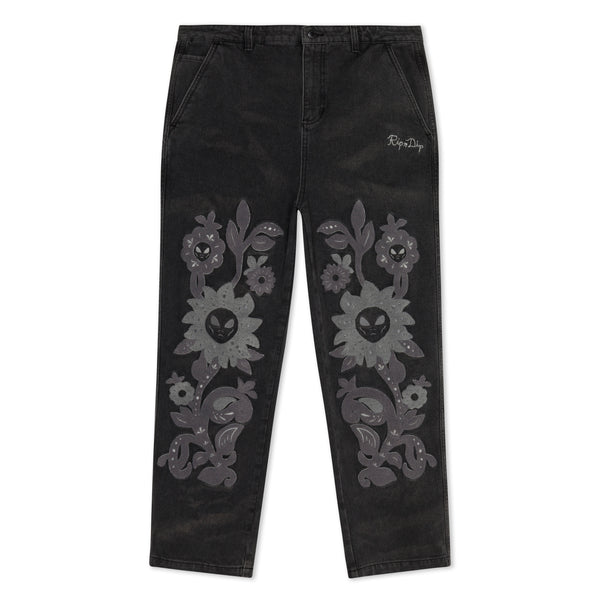 Space Garden Pants (Black Vintage Wash)