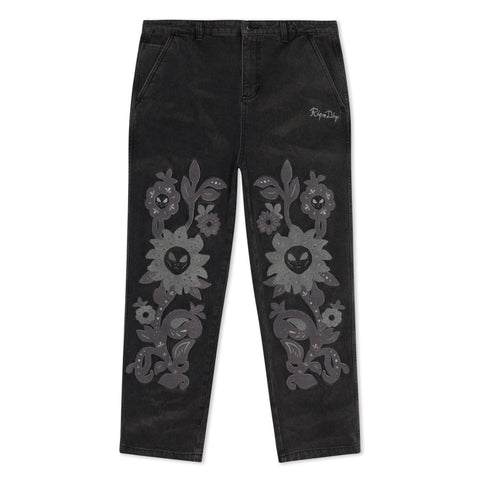 Space Garden Pants (Black Vintage Wash)