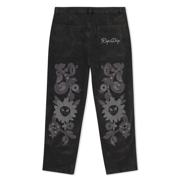 Space Garden Pants (Black Vintage Wash)