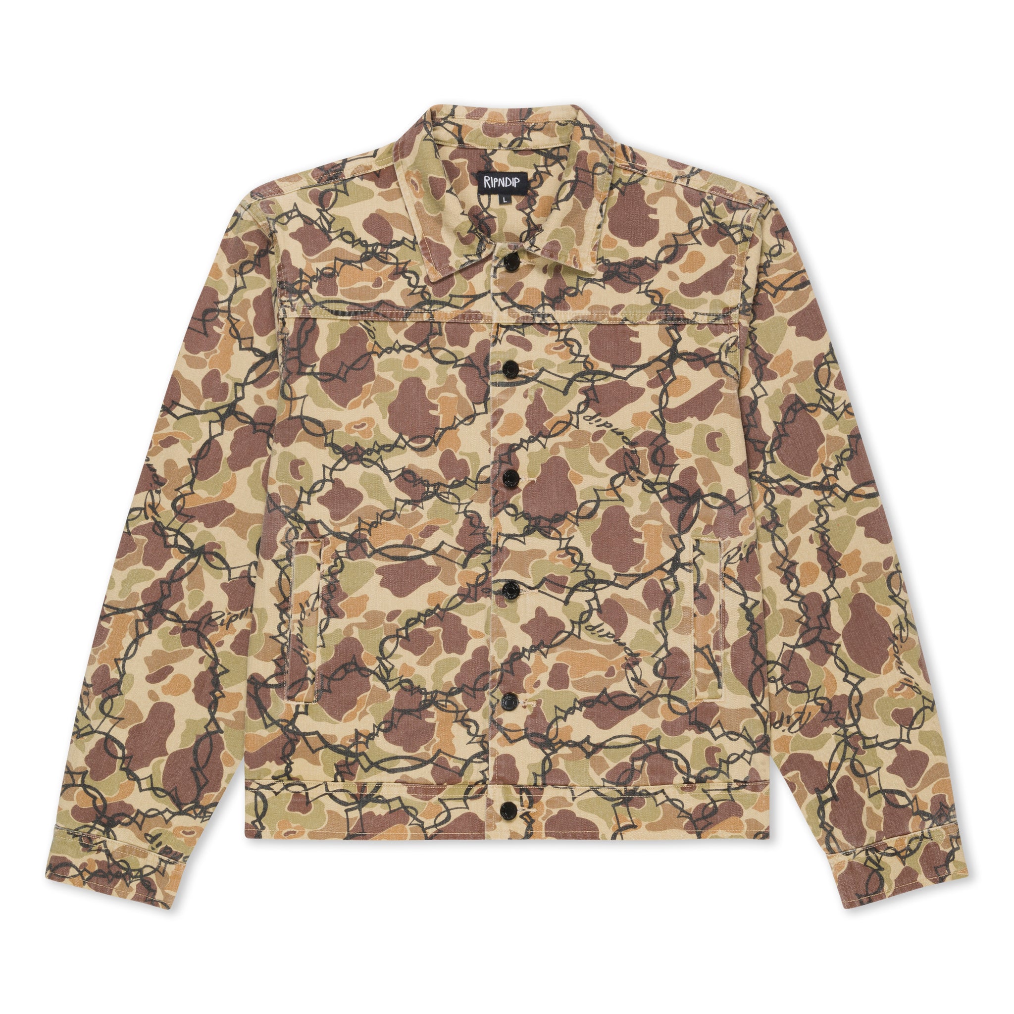 Wired Button Up Jacket (Tan Cam)