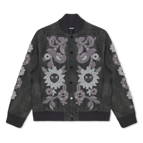 Space Garden Varsity Jacket (Black)