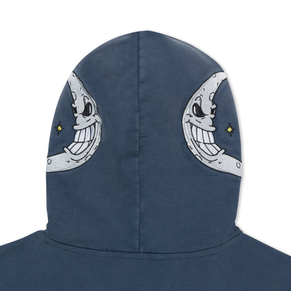 Oracle Double Hood Hoodie (Navy Mineral Wash)