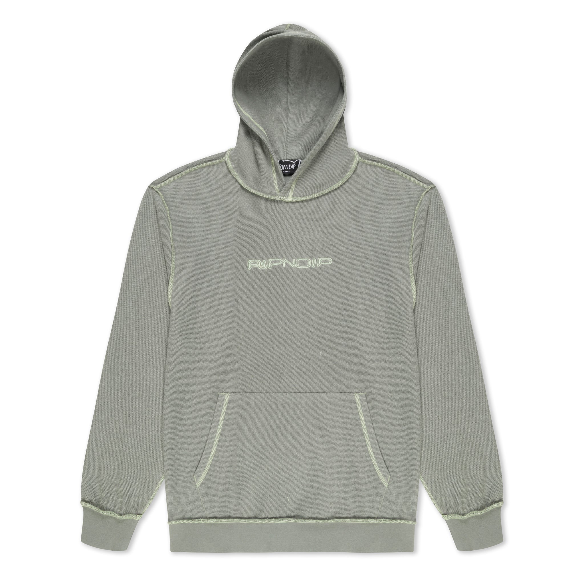 Saturn Reverse Stitch Fleece Hoodie (Steel Grey)