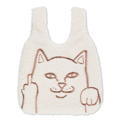 Peeking Nermal Sherpa Tote Bag Natural