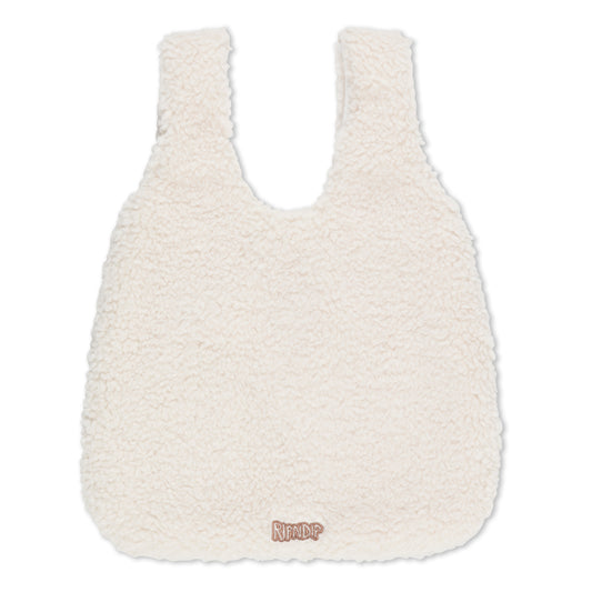 Peeking Nermal Sherpa Tote Bag Natural