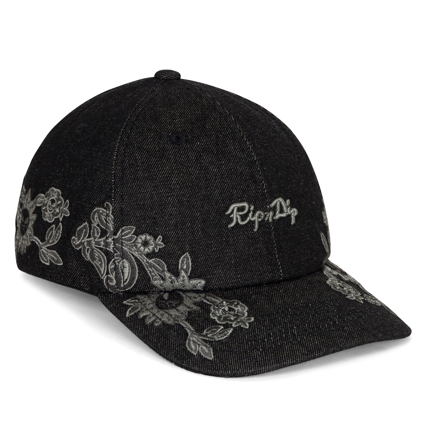 Space Garden Dad Hat (Black Vintage Wash)