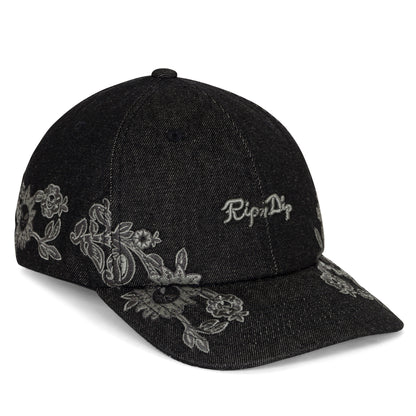 Space Garden Dad Hat (Black Vintage Wash)