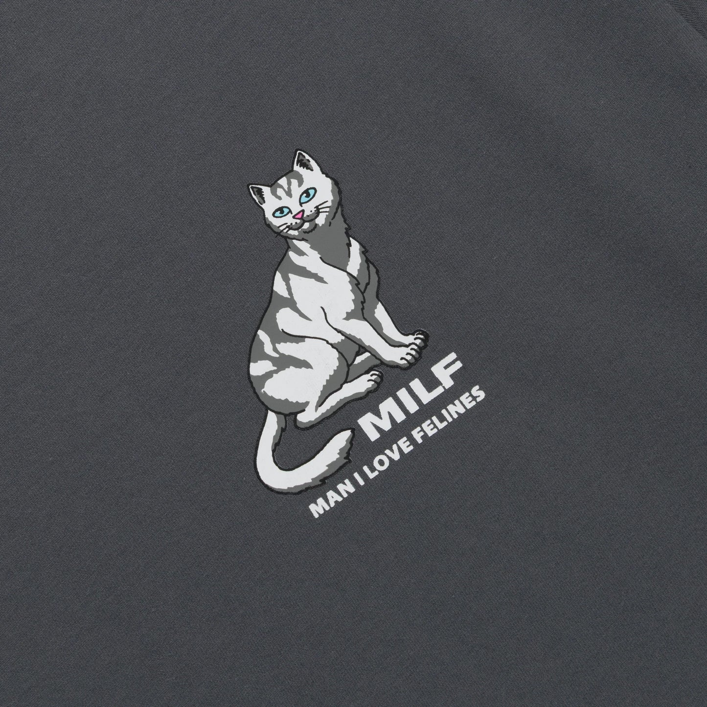 Man I Love Felines Tee (Charcoal)