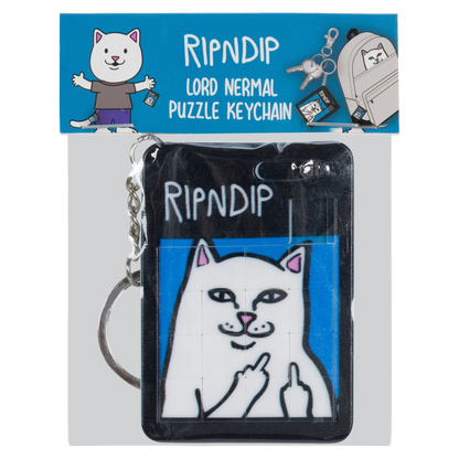 Lord Nermal Puzzle Keychain (Black)