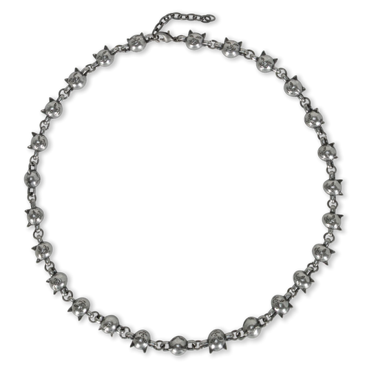 Lord Nermal Ball And Chain Necklace (Silver)