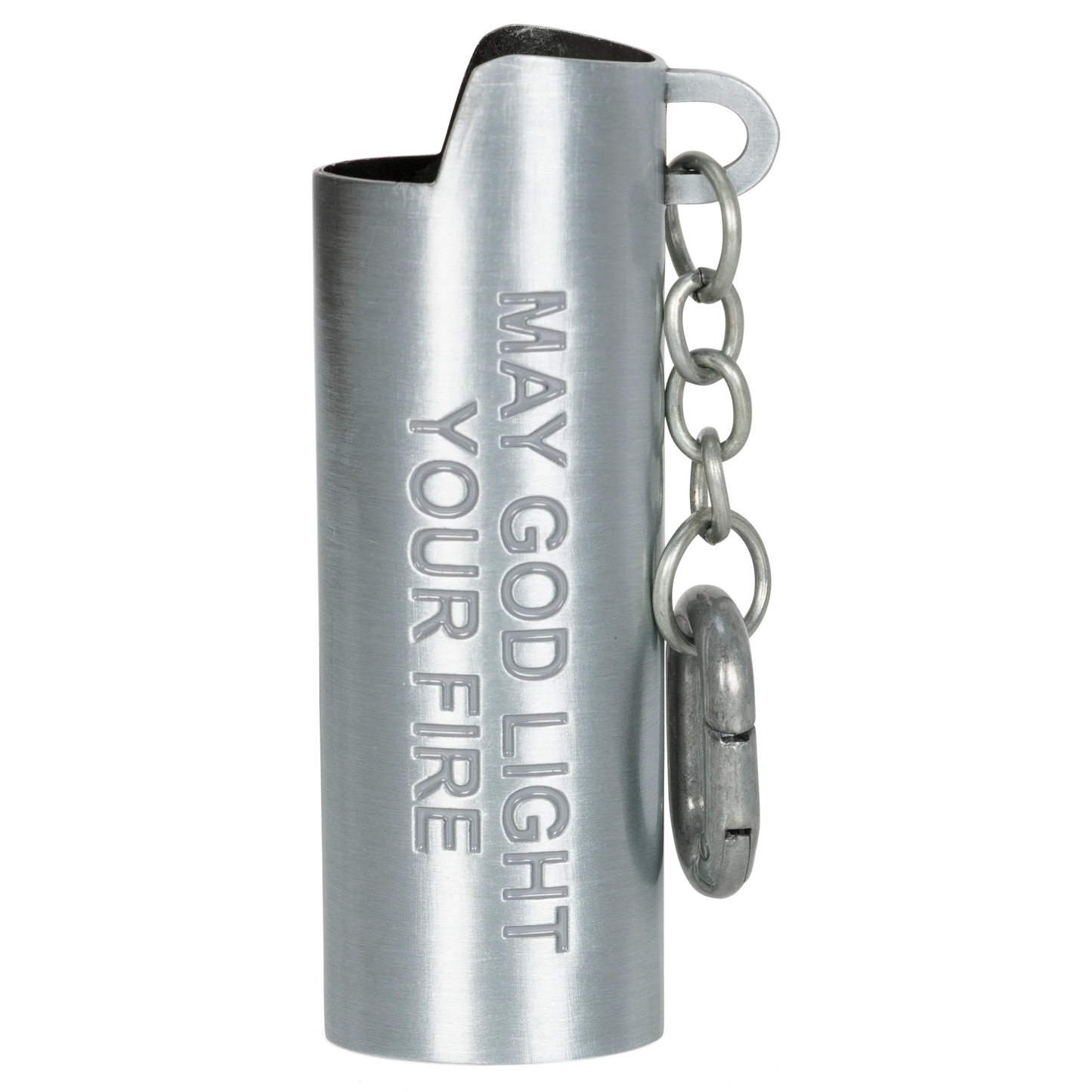 Nerm Cross Lighter Keychain (Silver)