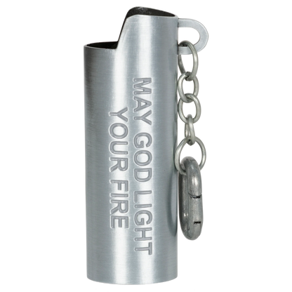 Nerm Cross Lighter Keychain (Silver)