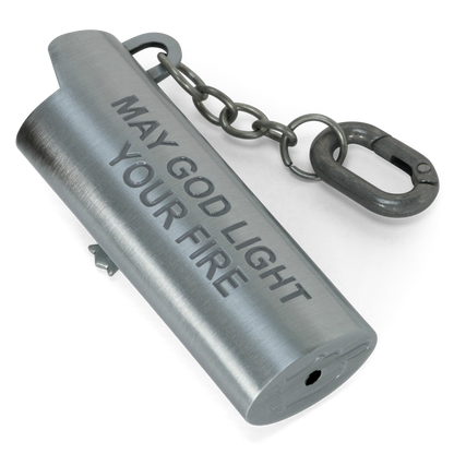 Nerm Cross Lighter Keychain (Silver)
