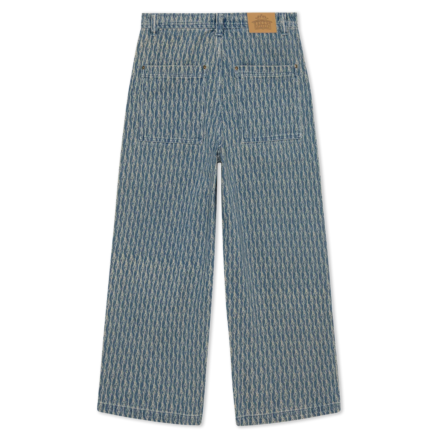 Western Roads Wide Fit Pants (Medium Wash)