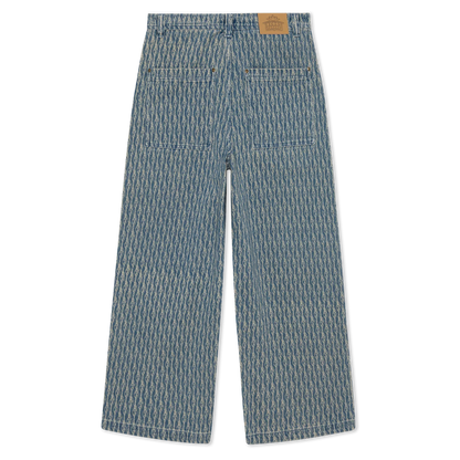 Western Roads Wide Fit Pants (Medium Wash)