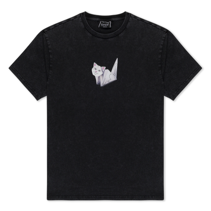 Origami Tee (Black Vintage Wash)