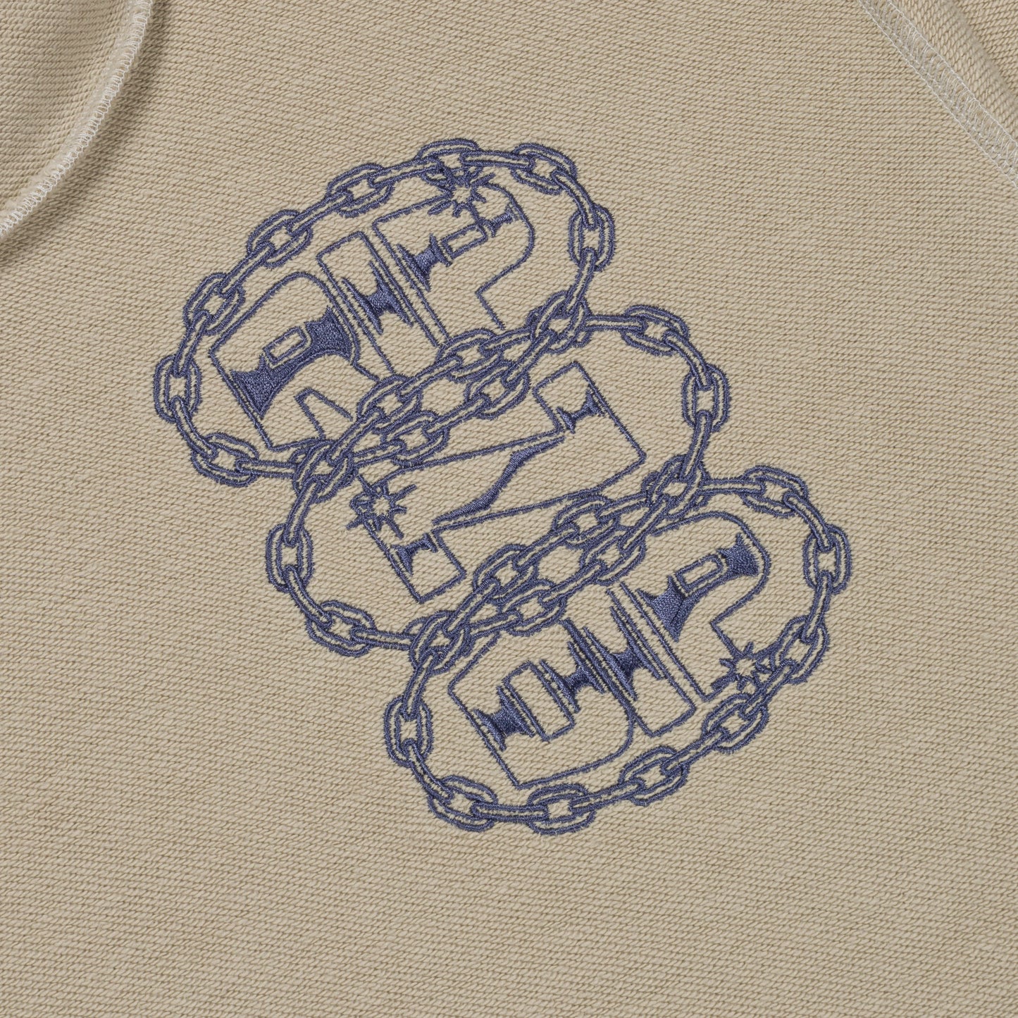 Linked Up Reversed Stitch Hoodie (Khaki)