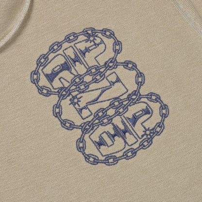 Linked Up Reversed Stitch Hoodie (Khaki)