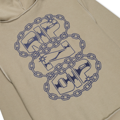 Linked Up Reversed Stitch Hoodie (Khaki)