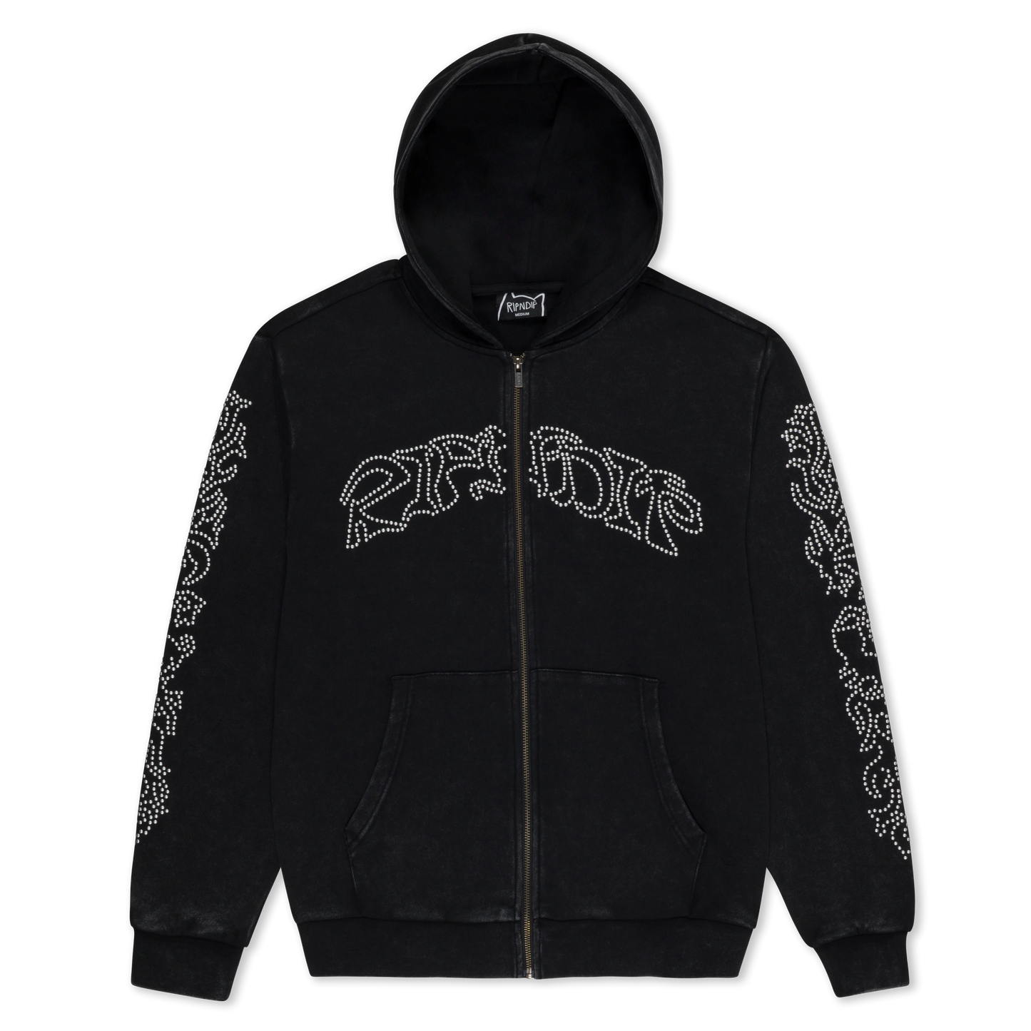 Pretty Flacko Zip Hoodie (Black Vintage Wash)