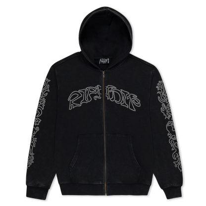 Pretty Flacko Zip Hoodie (Black Vintage Wash)