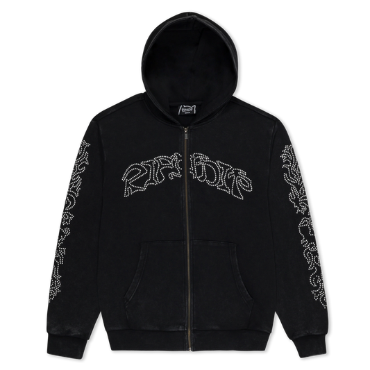 Pretty Flacko Zip Hoodie (Black Vintage Wash)