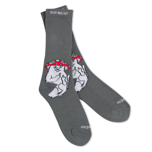 Lord Shroomy Socks (Charcoal)