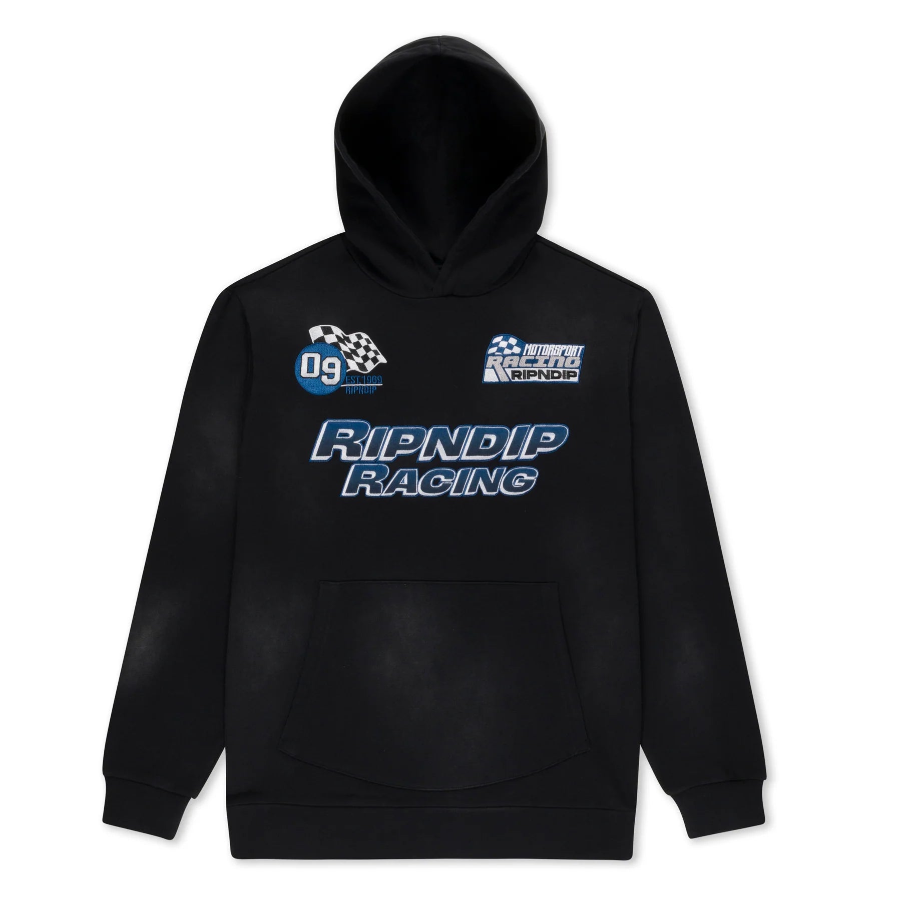 Ripnrace Hoodie (Black Fade Wash)