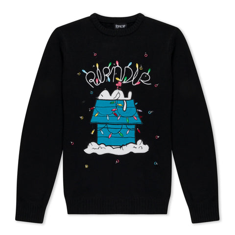 Nerm Christmas Light Up Sweater (Black)