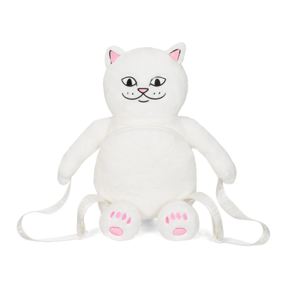 Lord Nermal Plush Backpack (White)