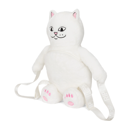 Lord Nermal Plush Backpack (White)