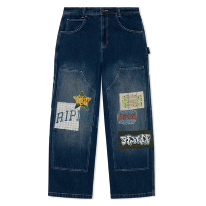 Skyline Wide Fit Carpenter Pant (Light Wash Denim)