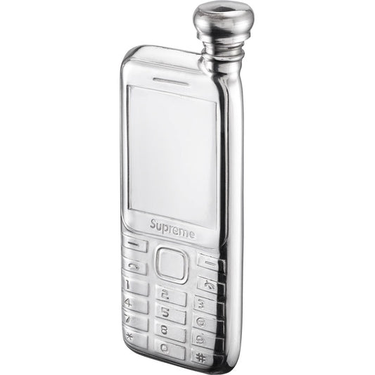 Burner Phone Pewter Flask