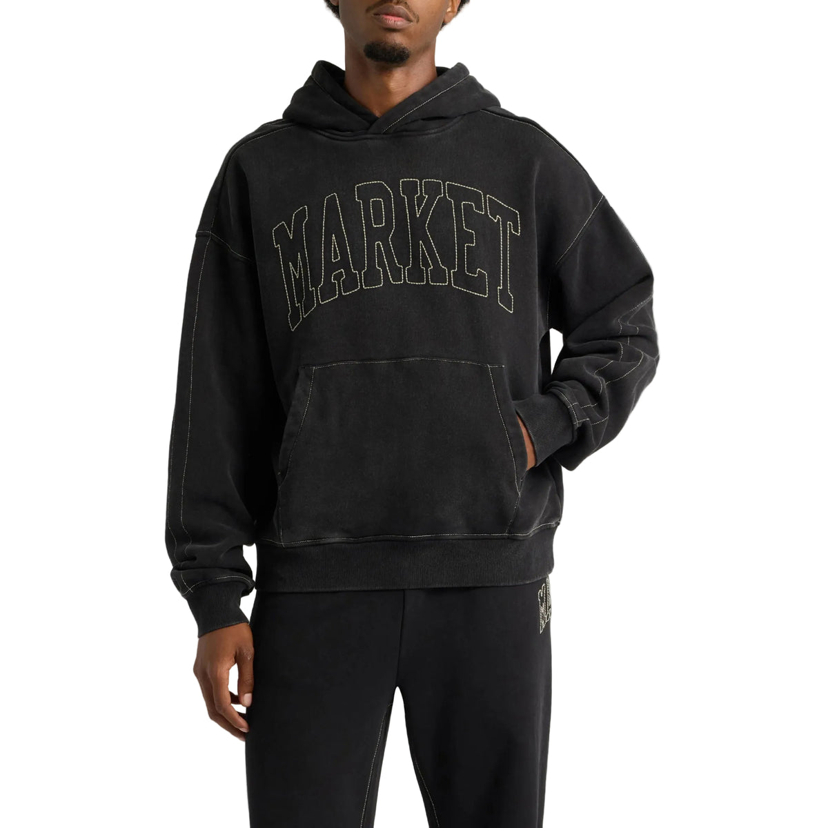 Big Stitch Hoodie (Black)