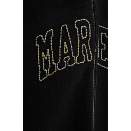 Big Stitch Open Leg Sweatpants (Black)