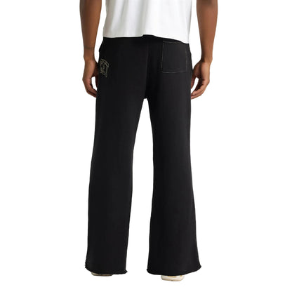 Big Stitch Open Leg Sweatpants (Black)
